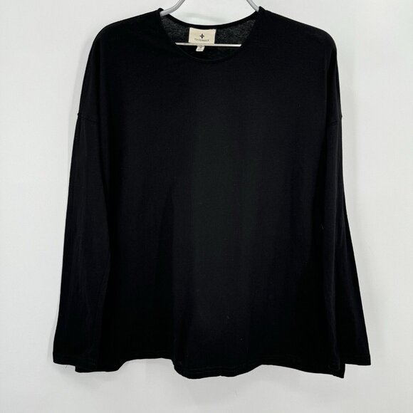 Tuckernuck Black Kayne Tee size M Medium Crew Neck Dropped Shoulder T-Shirt Boxy - Picture 1 of 7